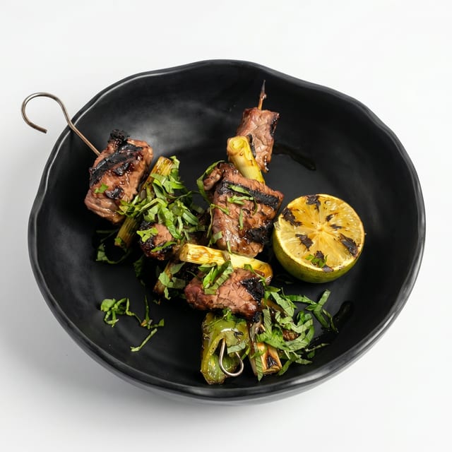 Grilled Pho Skewers.
