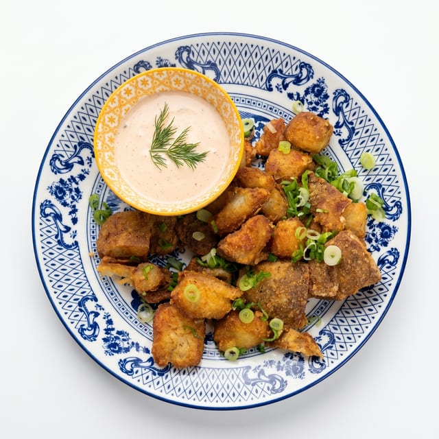 Crispy Skin Potatoes.